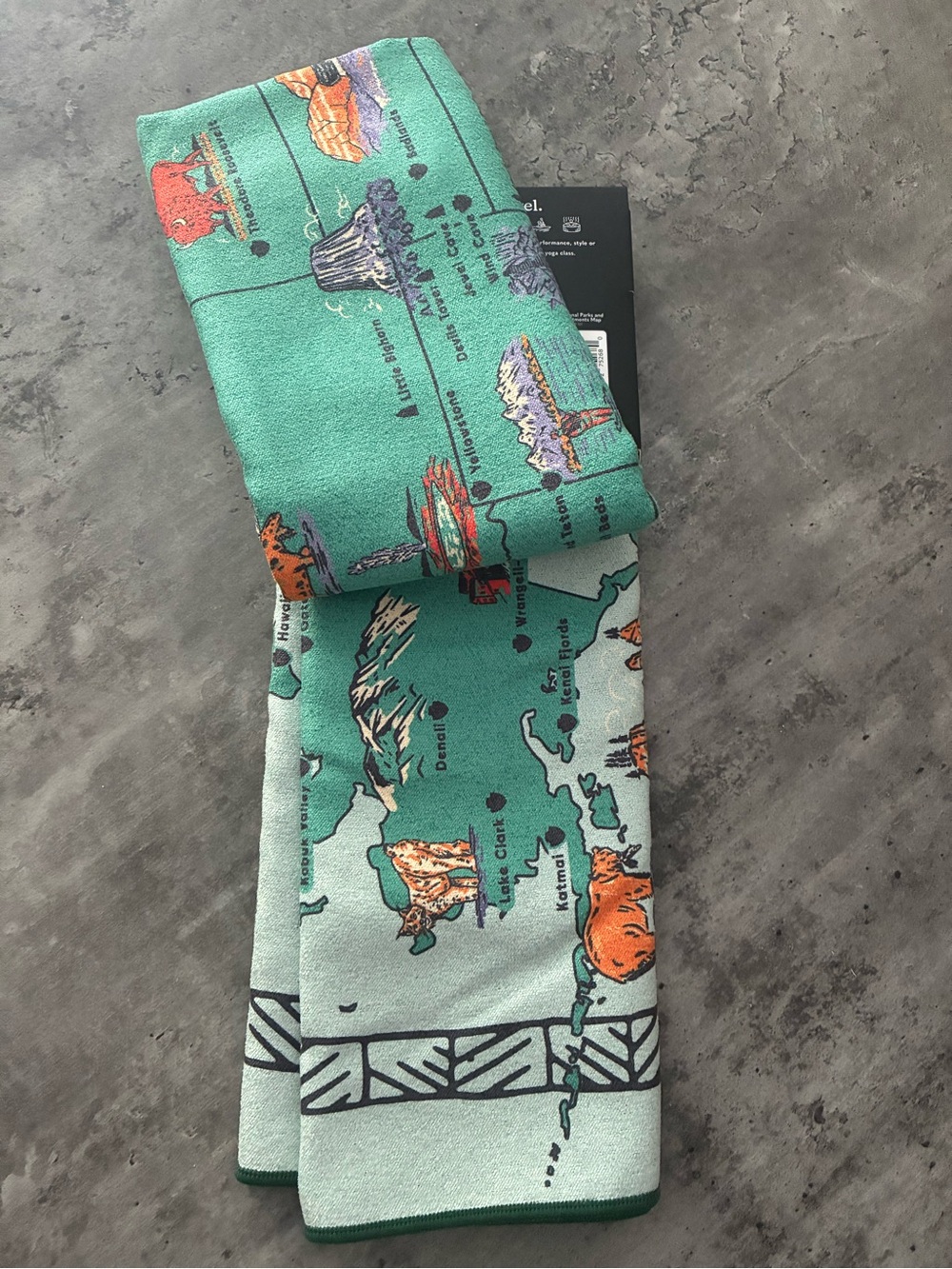 NWT Nomadix National Parks Map Towel - Picture 5 of 8
